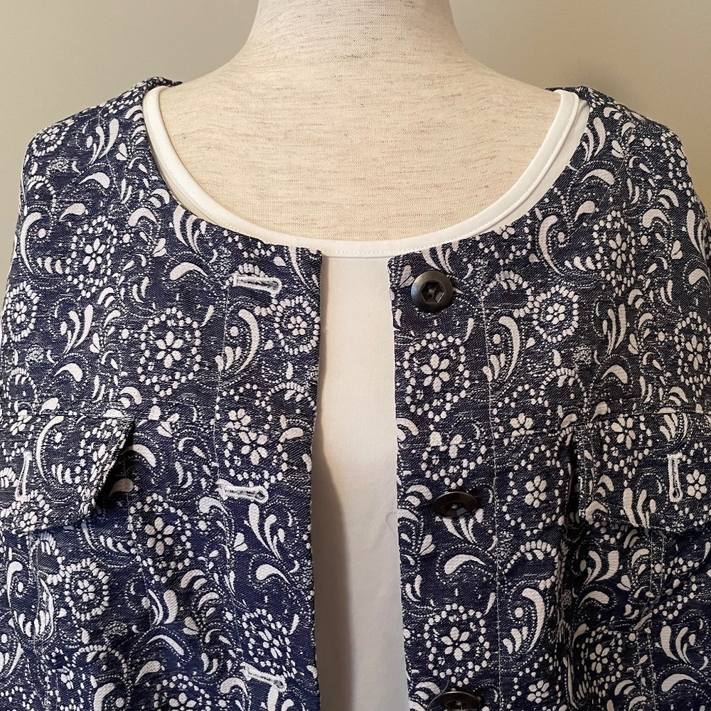 CJ Banks lightweight denim-style jacket